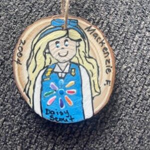 Hand-Painted Scout Ornament.